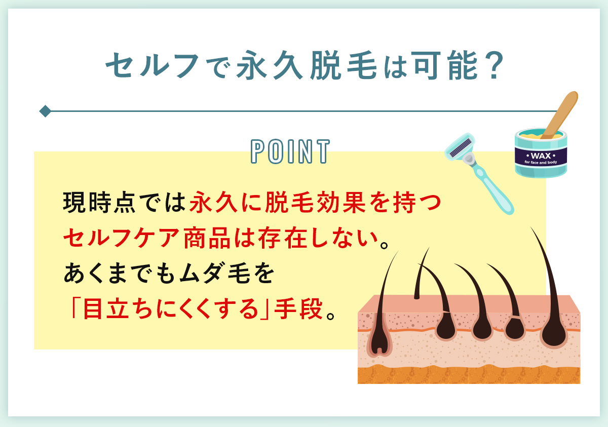 03_セルフで永久脱毛は可能？