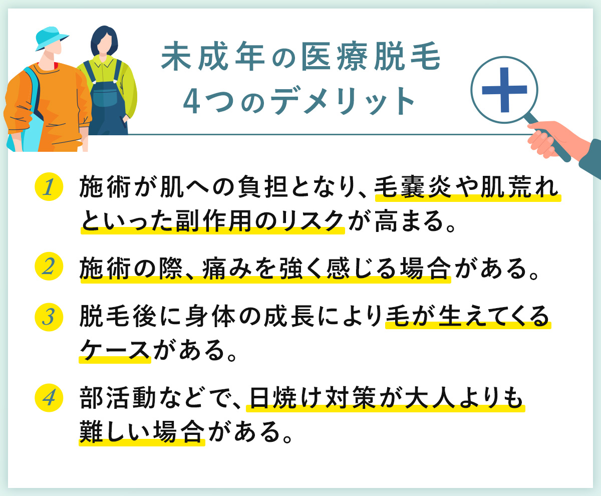 06_未成年の医療脱毛４つのデメリット