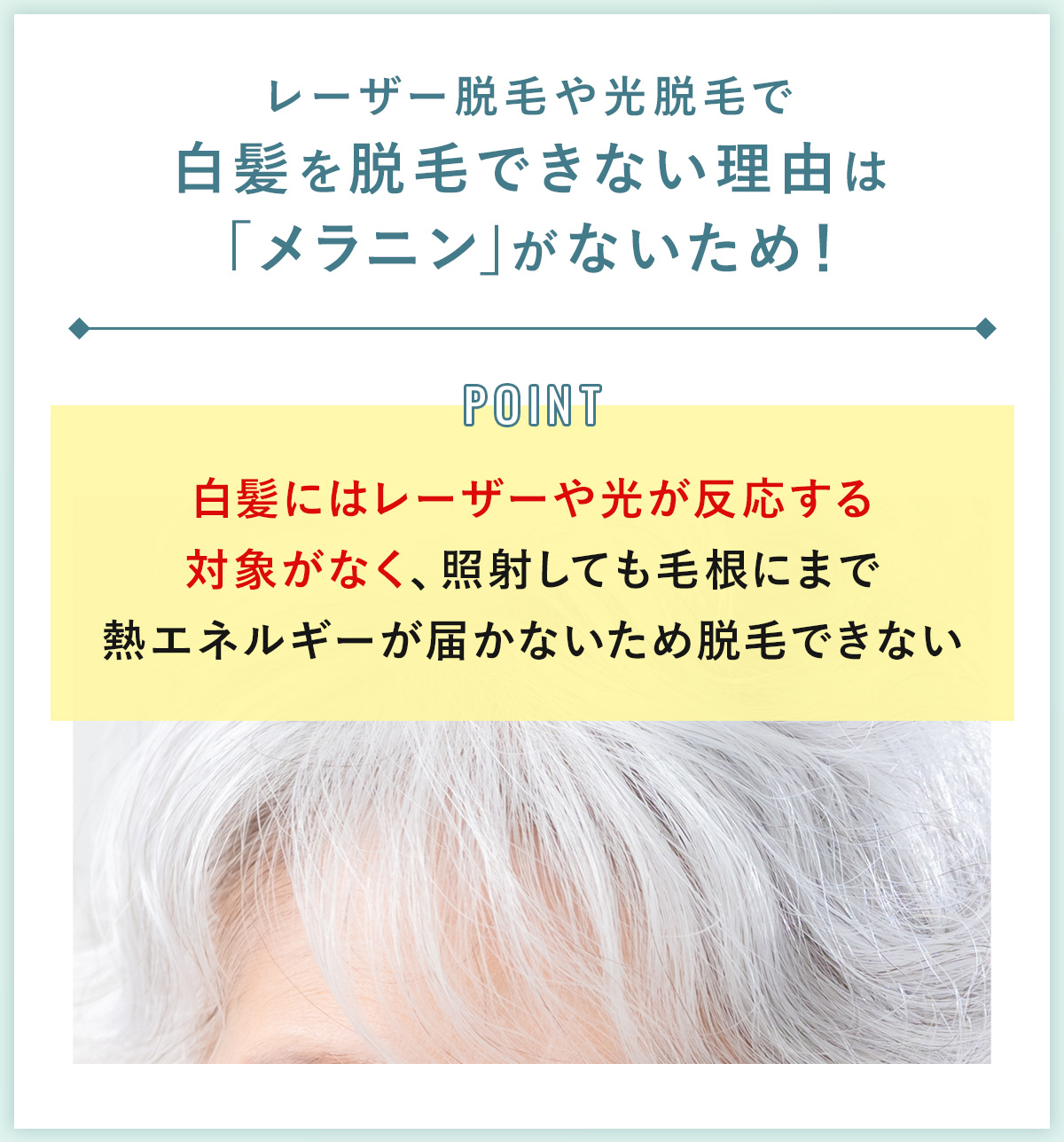 01_白髪を脱毛できない理由は「メラニン」がないため!
