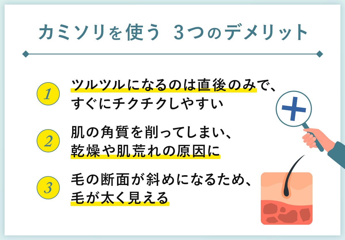 03_カミソリを使う3つのデメリット