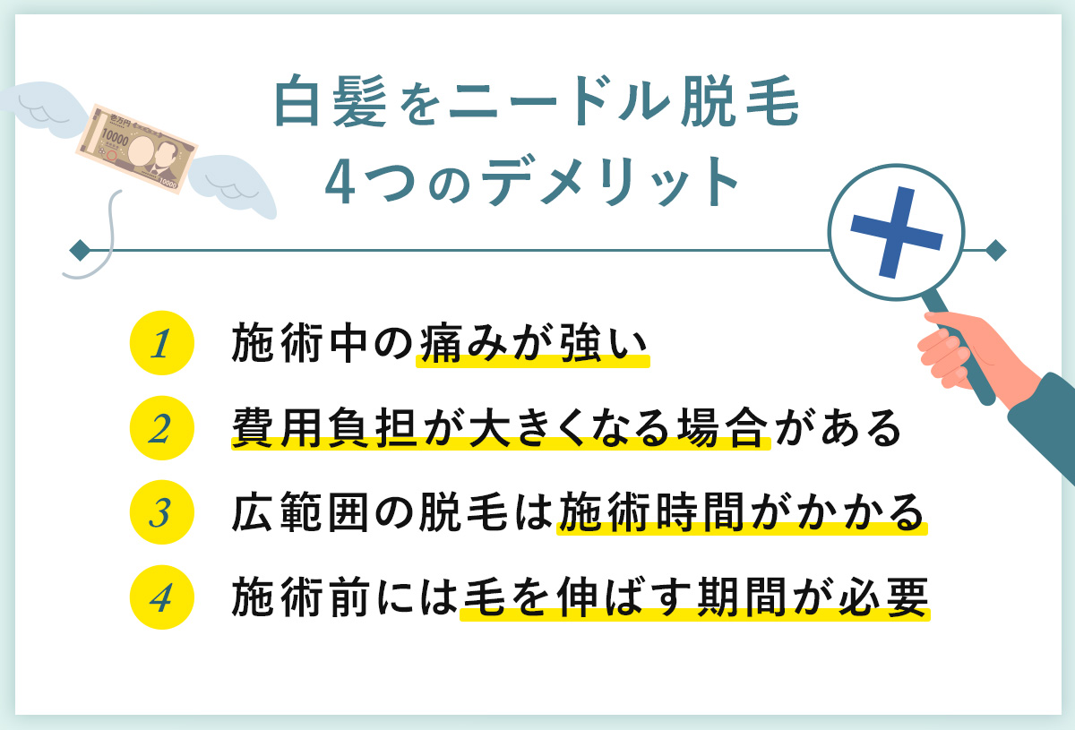 04_白髪をニードル脱毛4つのデメリット