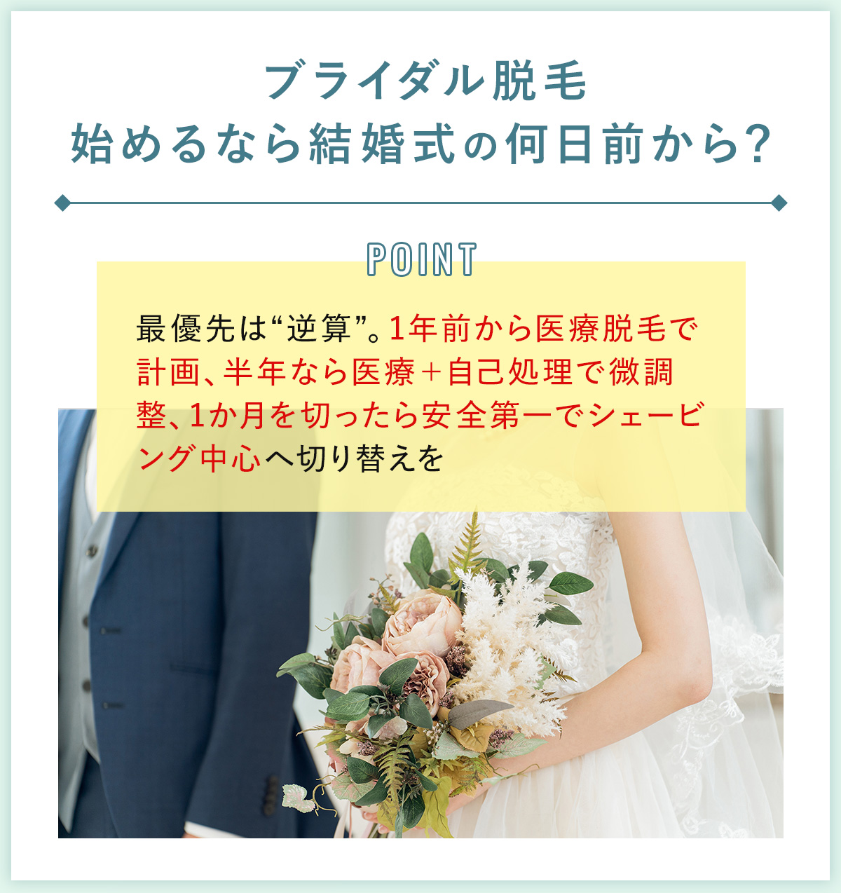 01_ブライダル脱毛始めるなら結婚式の何日前から?