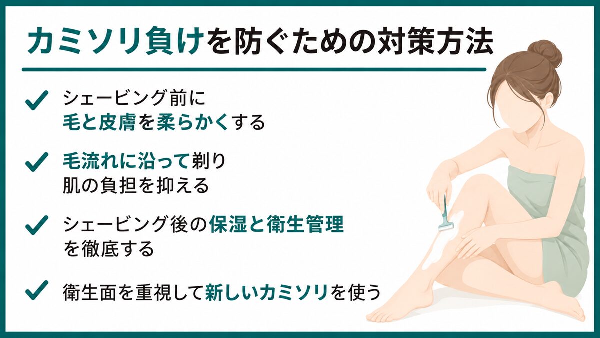 カミソリ負けを防ぐための対策方法