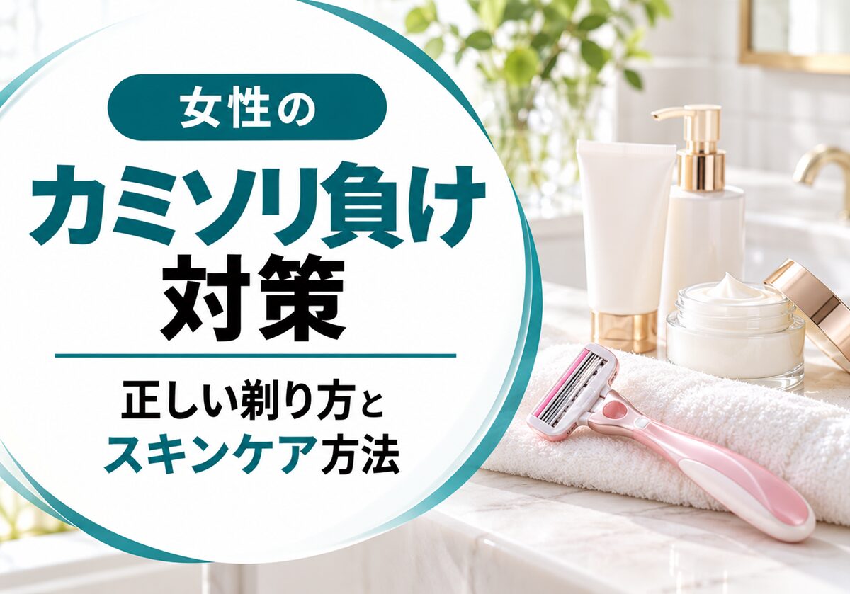 女性のカミソリ負け対策｜正しい剃り方とスキンケア方法